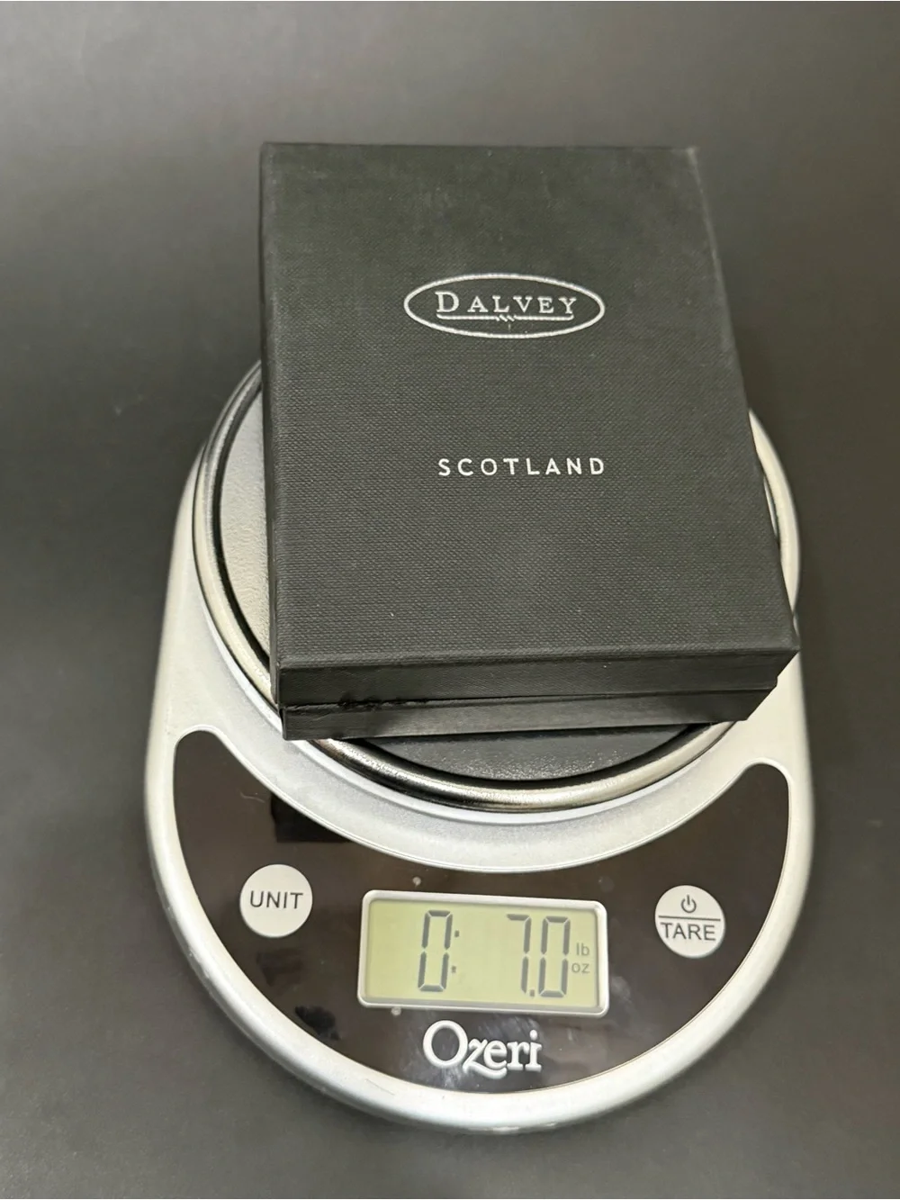 Vintage 2002 DALVEY Scotland Stainless Steel & Leather Travel Photo Frame NOS
